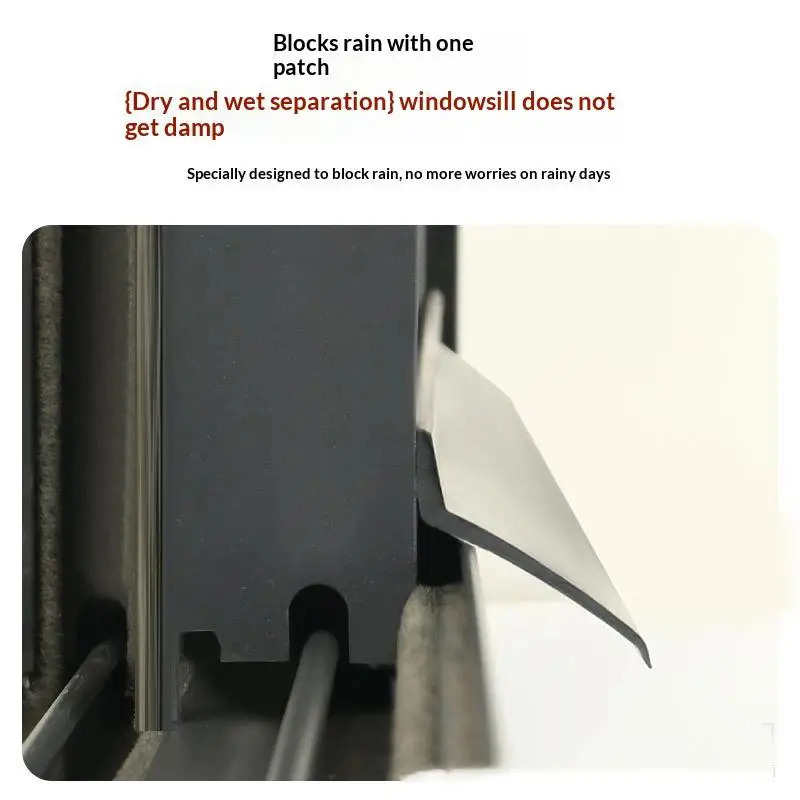 Anti Aging Sliding Window Sealing Strip 0.5/1/2M Water Rain Blocking Weatherstrip Windproof for Home Use