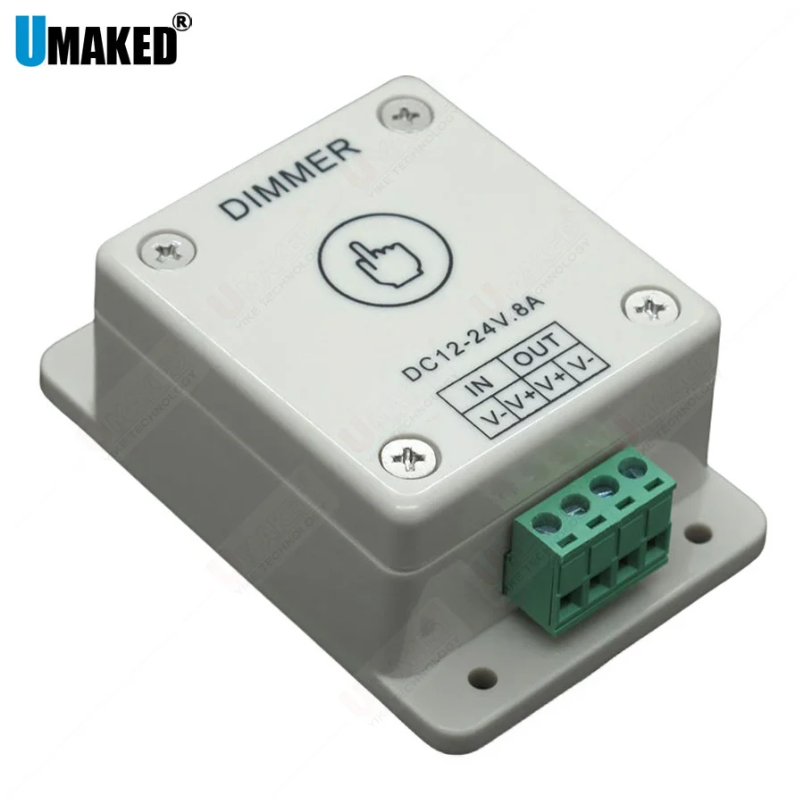 LED Dimmer DC12V~24V 8A Manually Rotation Switch Dimmer Controller for LED Strip. 2 orders