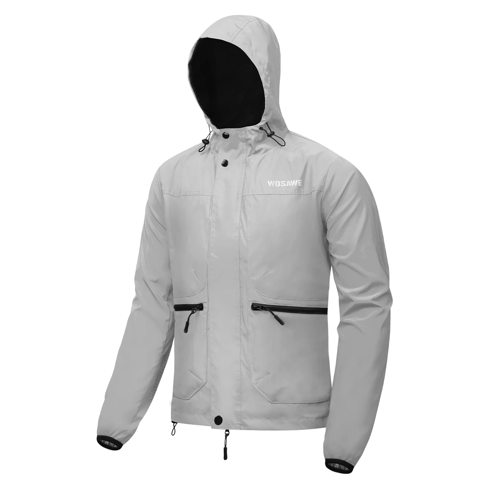 

WOSAWE Bicycle Jacket Men Spring Summer Full Reflective Windbreaker Women Water Resistant MTB Road Bike Wear Cycling Long Jersey