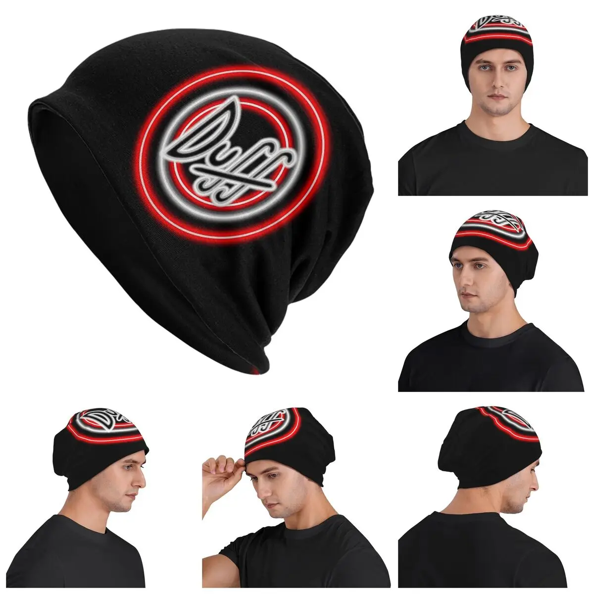 

Duff Warm Knitted Cap Hip Hop Bonnet Hat Autumn Winter Outdoor Beanies Hats for Men Women Adult