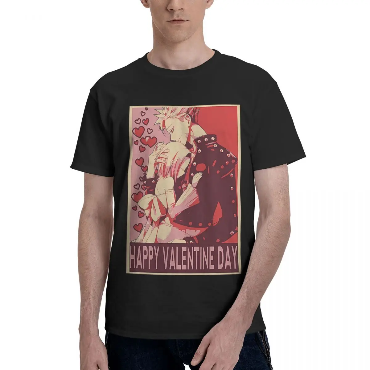 

Valentine's Day - The Seven Deadly Sins - Ban & Elaine - Happy Valentine Day 100% Cotton Casual Breathable Confortable Kawai