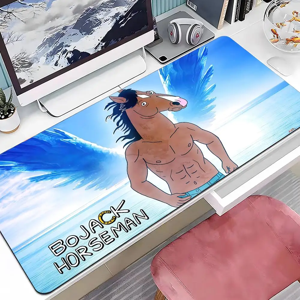 Cartoon B-BoJack Horseman Mouse Pads Multiple Sizes Large Square Computer Office Game Table Mats Rubber Anti-slip Mousepads