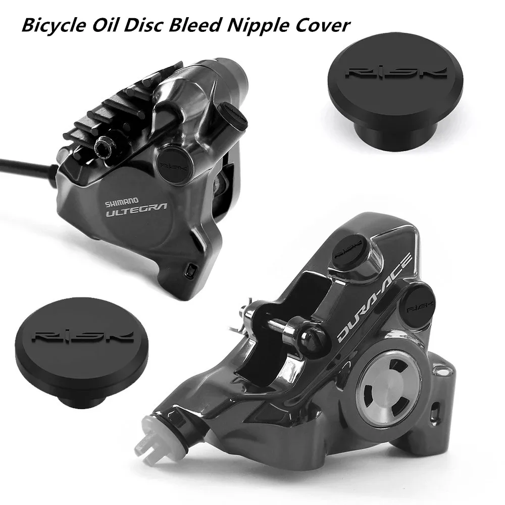 4pcs Road Bicycle Oil Disc Bleed Nipple Cover Oil Nozzle Dustproof Cover Bike Hydraulic Brake Accessories