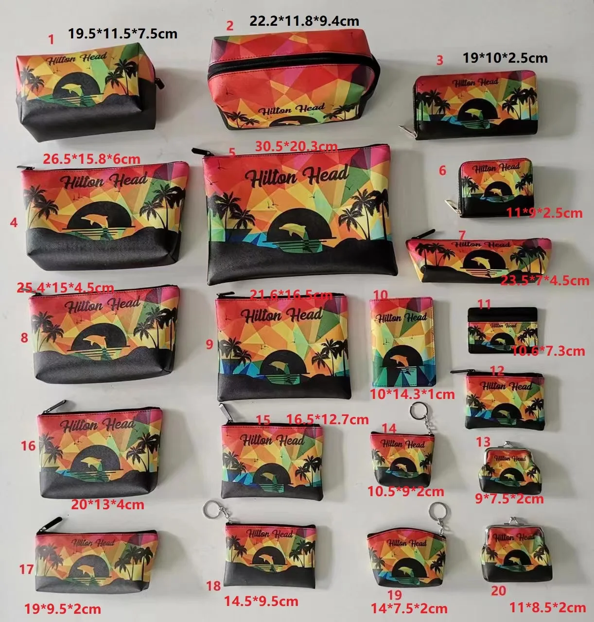 24PCS/Packs Custom Fashion Cosmetic Bag Dopp Kit Makeup Bag Color Printed-on-Demand Souvenir Designer Merch Travel