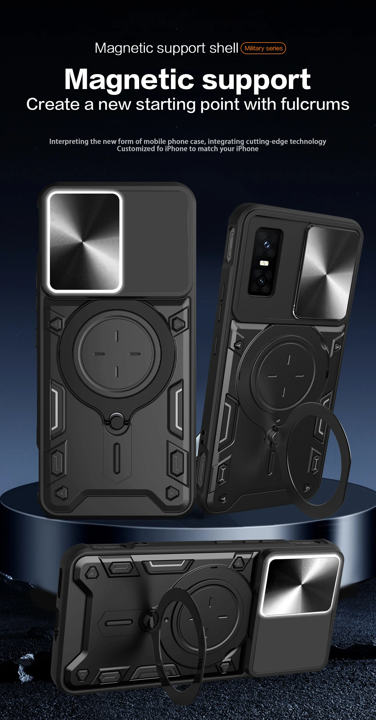 Чехол для Infinix GT 30 Pro с магнитной раздвижной защитой камеры GT 20 Pro, чехол с поворотной подставкой на 360 градусов, бронированное кольцо, Funda Capa