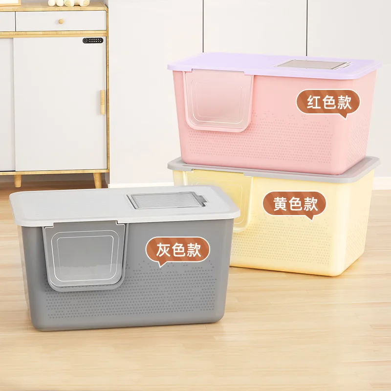 Cat Litter Box Fully Enclosed Oversized Splash-proof Pet Toilet Semi-enclosed Integrated Cat Litter Box Pet Supplies