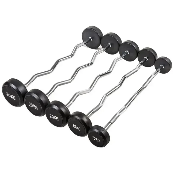 Weightlifting Barbell Fixed Straight Barbell Straight Curl Commercial Barbells