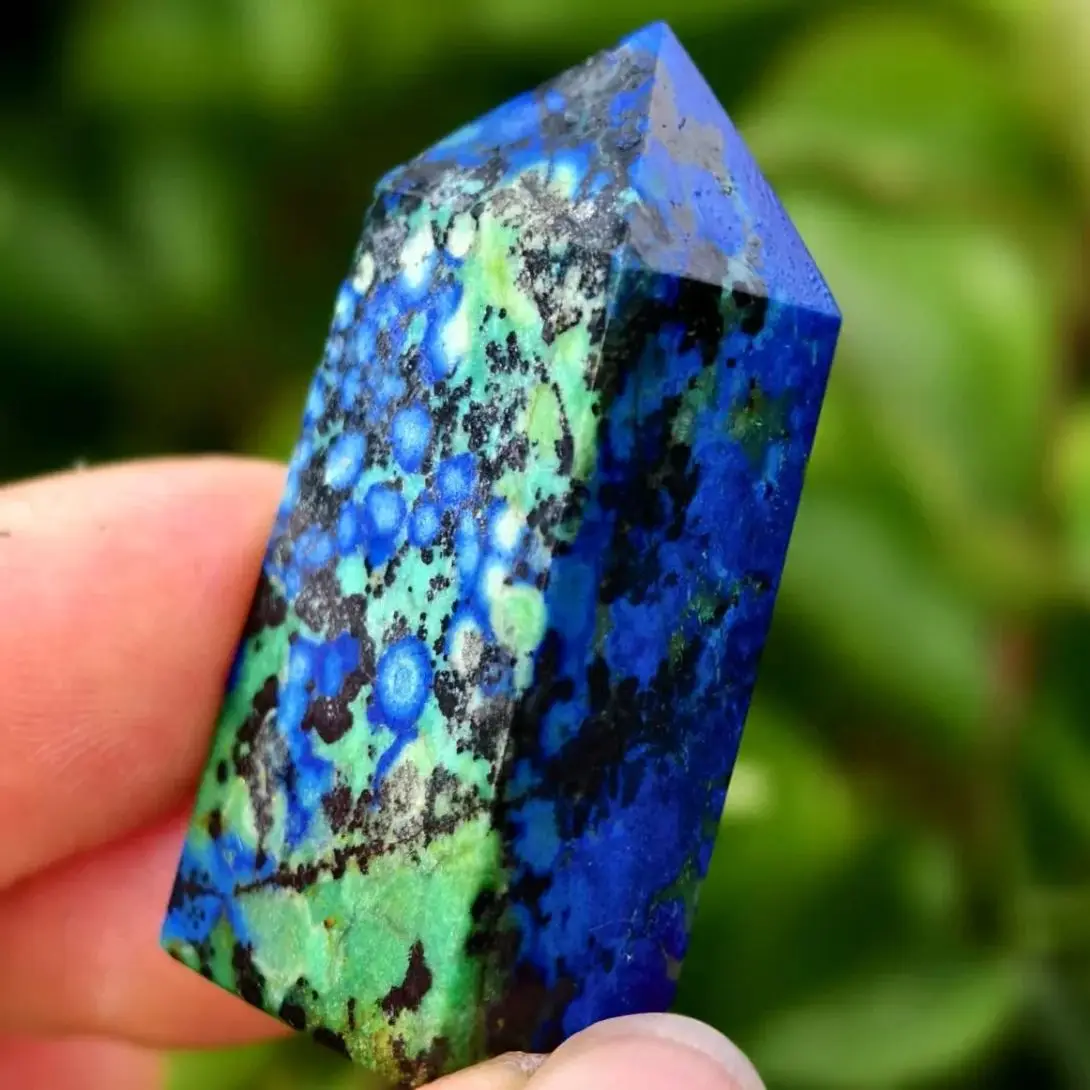 Natural Formed!Azurite Obelisk, Quartz Crystal Blue Mineral Ore Pillar, Mineral, Reiki, Healing, Demagnetization Tower