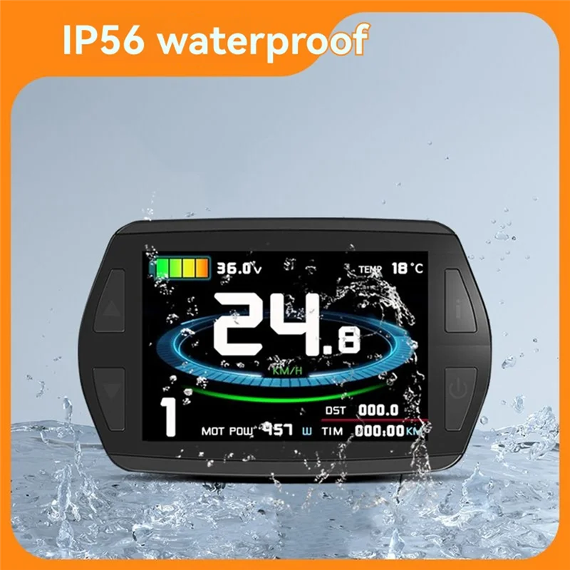 

KT-8YU KT Electric Bike Color LCD Display Meter 24V 36V 48V Waterproof Connection Ebike Intelligent Displayabht