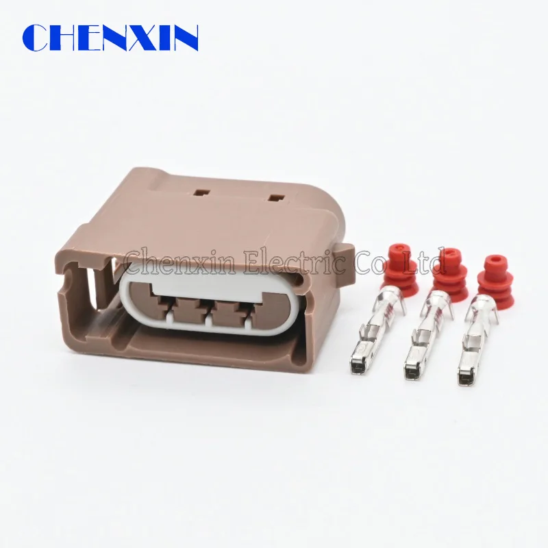 1 Set 3 Pin Automotive Waterproof Connector Headlight Turn Signal Small Light Taillight Plug 3S4T-14A464-DA 92227810