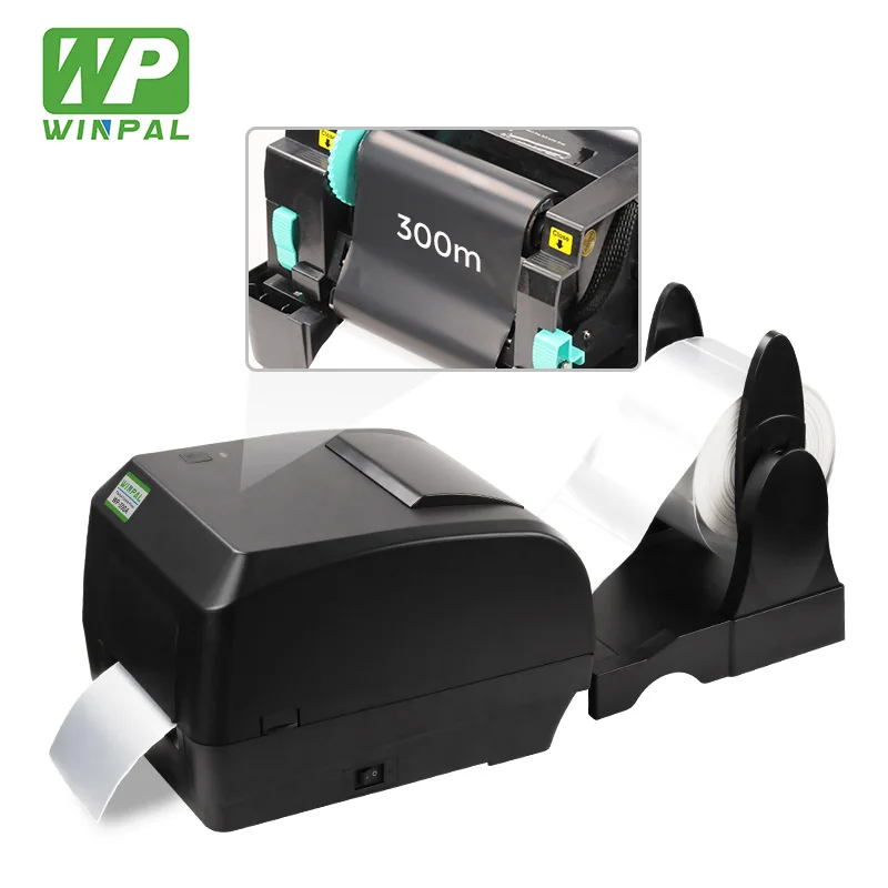 

Winpal WP300A Heat Transfer A6 Printer Machine Label Printer 4x6 Barcode Maker USB Thermal Transfer Printer