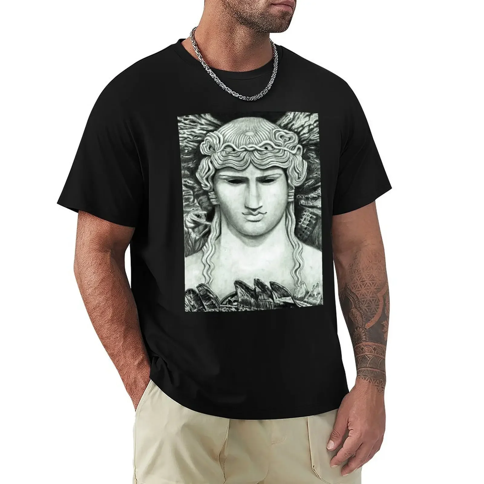 Antinous in the Nile T-Shirt graphic t shirt vintage blacks Short sleeve tee men