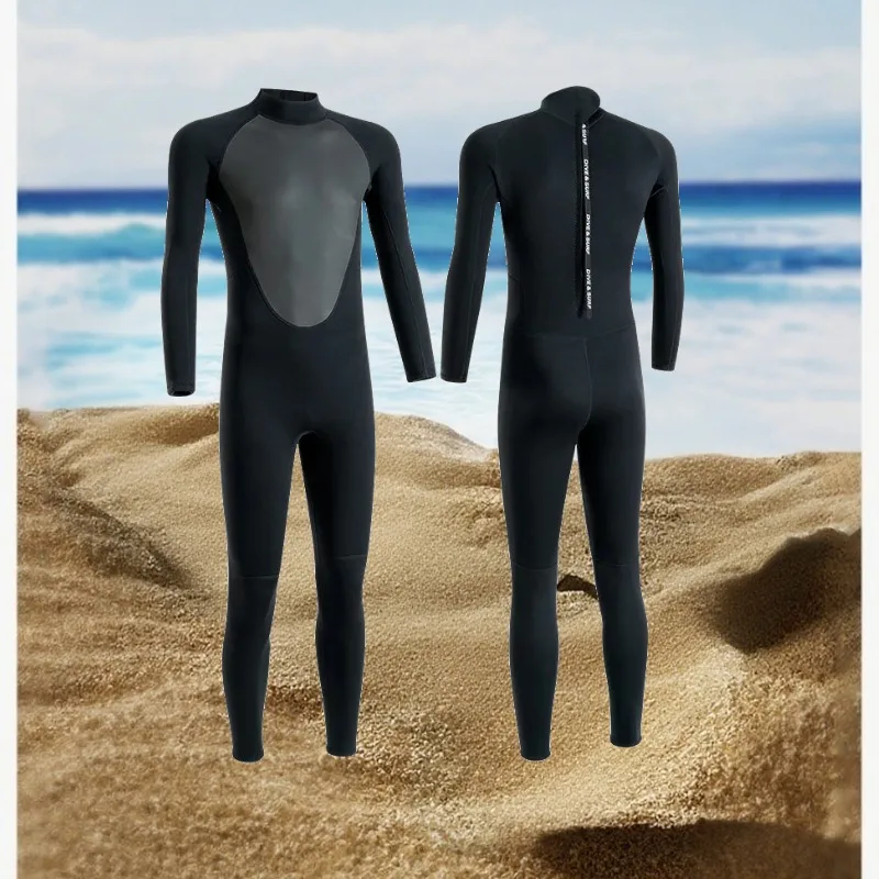 

Men's 3/5MM Neoprene Wetsuit Full Body Keep Warm for Cold Water Diving Surfing Swimming & Water Sports with Zipper