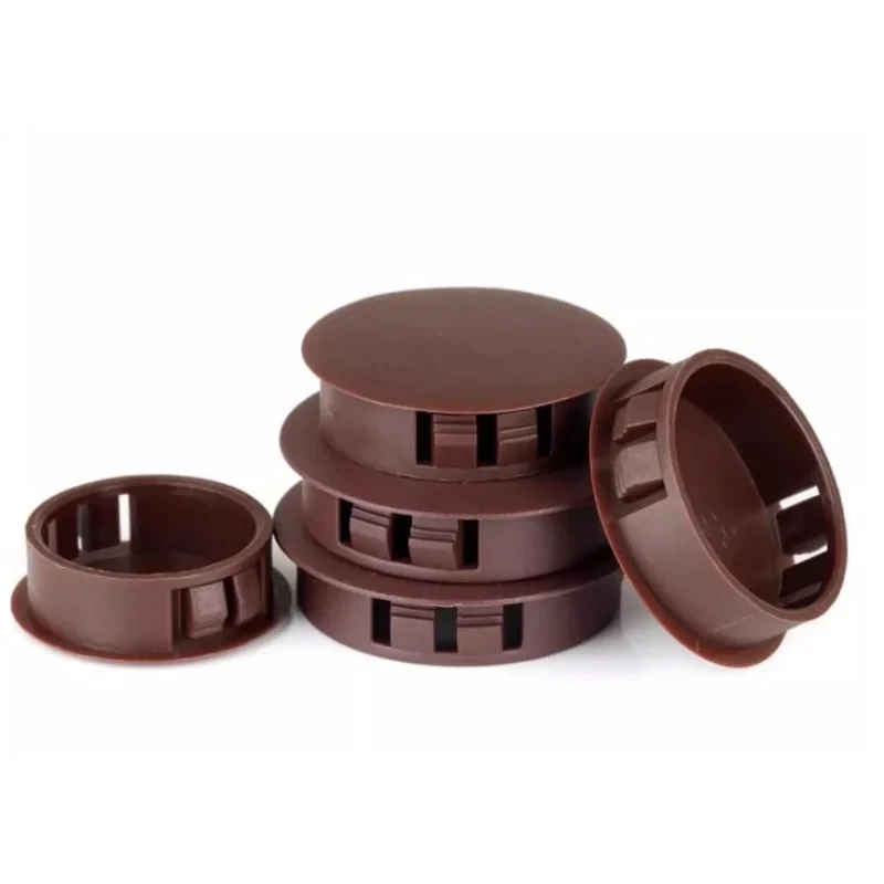 

Snap On Round Hole Plug Nylon Anti Theft Decorative Plastic Cap HP Plug Head Snap In Cover For Door Table Electrical Box