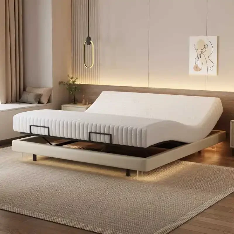 

Smart Luxury Bed Modern Sofa Design Bedroom Platform Sleeping Massage Bed Platform Safe Letto Matrimoniale Office Furniture