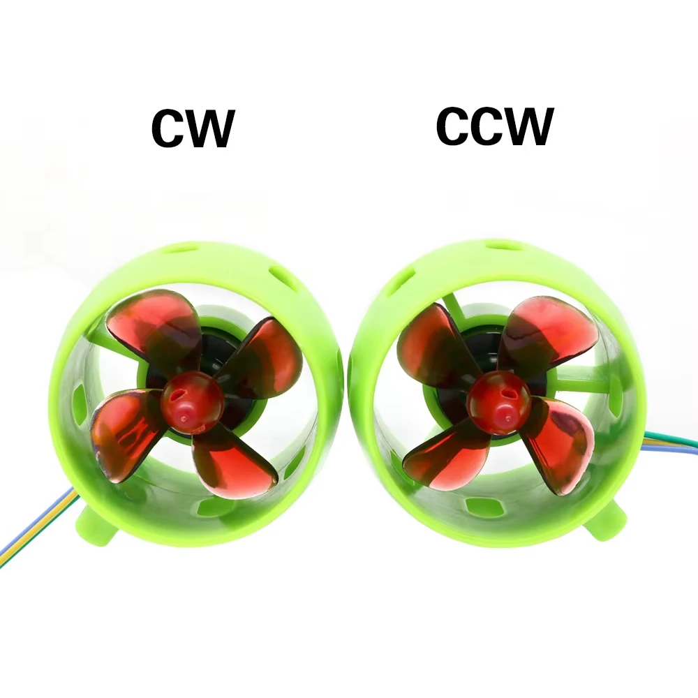Barco de chorro subacuático, motor de propulsor CW CCW de 4 aspas de 2KG/ESC sin escobillas 40A/Servo probador/transmisor de sistema de Radio DS600 para barco RC