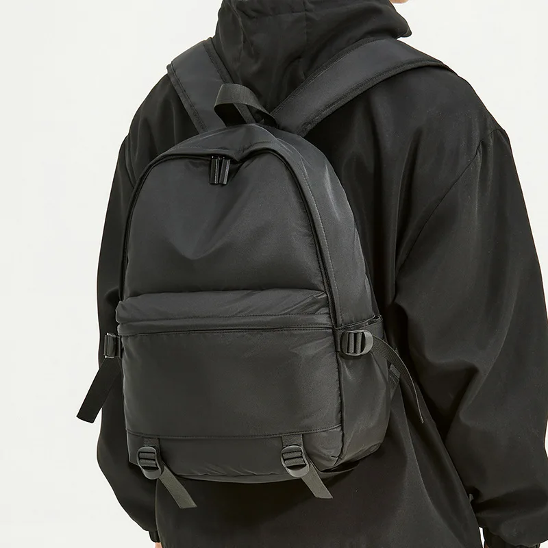 حقيبة ظهر رجالية أنيقة كاجوال بتصميم بسيط حقيبة مدرسية للسفر وطلاب الجامعات #1