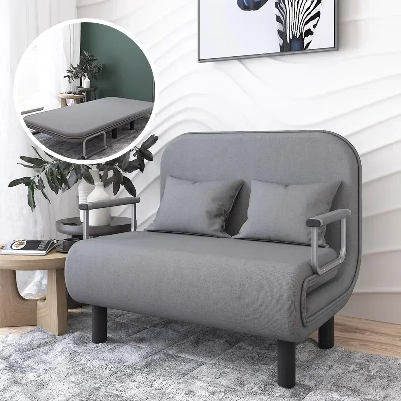 Modern folding sofa bed apartment small apartment simple single and double folding sofa with armrest good