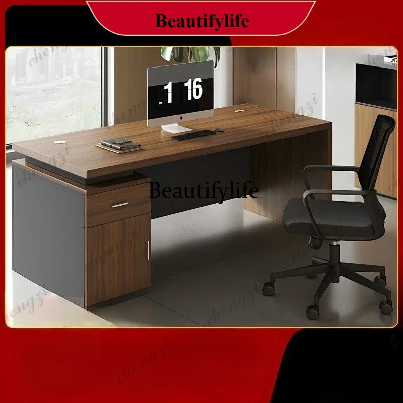 Desk Boss Desk Supervisor Manager Computer Drawer Desk Simple Modern Staff Office p182