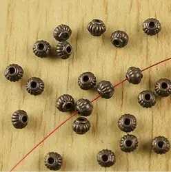 100pcs 4.9x4mm hole is 1.4mm copper tone pumpkin spacer beads h1931