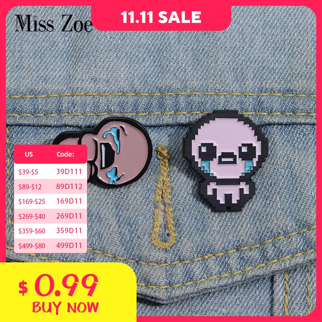 The Binding of Isaac Enamel Pins Custom Brooches Anime Games Lapel Badges Cartoon Jewelry Gift for Kids Friends