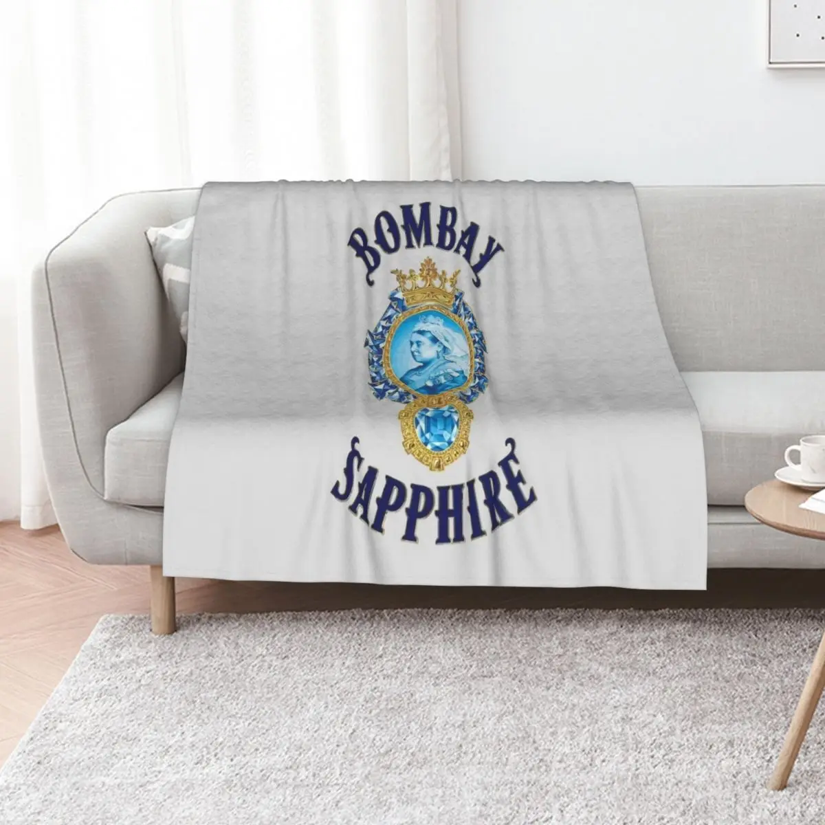 Bombay Sapphire Throw Blanket Sleeping Bag Flannels wednesday Thermal Custom for sofa Blankets