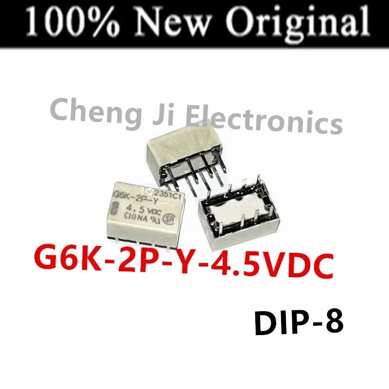 10PCS/Lot  G6K-2P-Y-3VDC 、G6K-2P-Y-4.5VDC 、G6K-2P-Y-5VDC 、G6K-2P-Y-12VDC、G6K-2P-Y-24VDC  DIP-8  New original inline signal relay