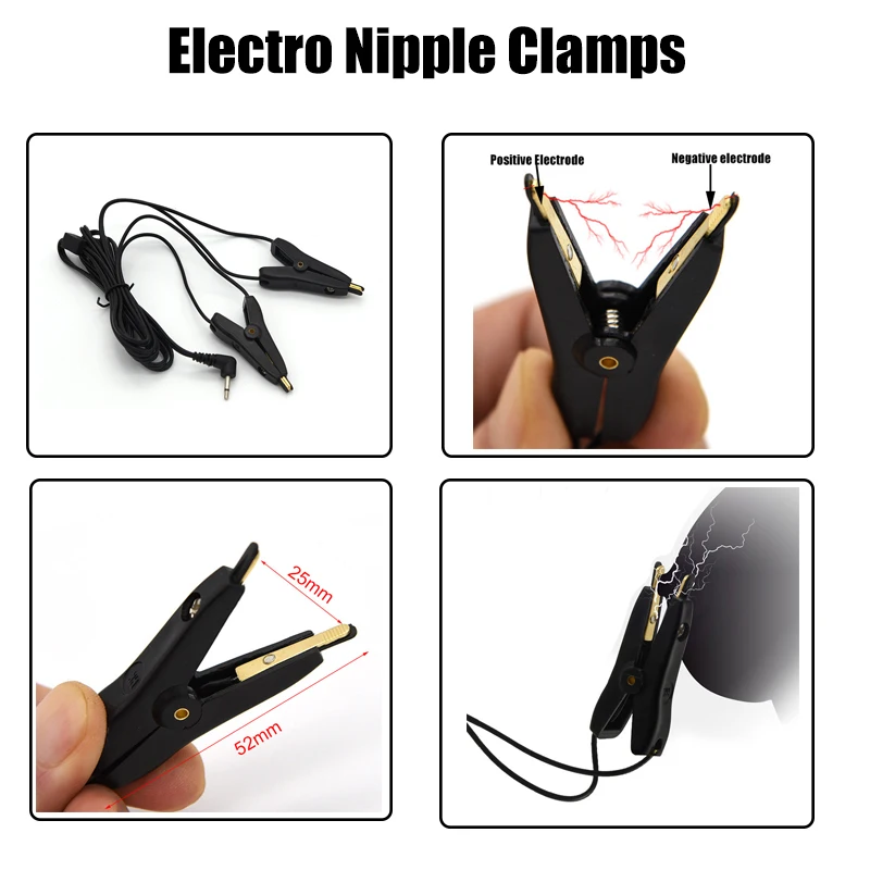 Charging Electric Shock Host Electrical stimulation Anal Plug Peni Ring Urethra Plug Nipple Clips Vaginas Masturbation Sex Toys