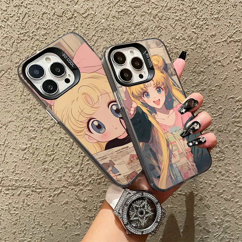 Cute Sailor Moon Phone Case For Apple iPhone 17 Air 16E 15 14 Plus 13 12 11 Pro Max Mini Fashion Cover