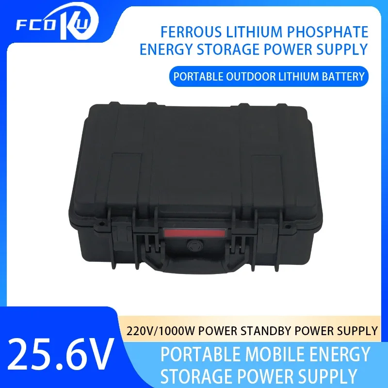 

new 220V portable large-capacity suitcase outdoor energy storage power 1000W solar rechargeable camping lithium battery