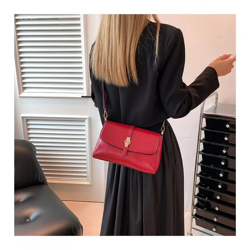 Tas Bahu Wanita Modis Tas Tangan Kulit Selempang Kurir Tas Tangan Wanita Merek Mewah Desain Klasik Elegan Tahan Lama