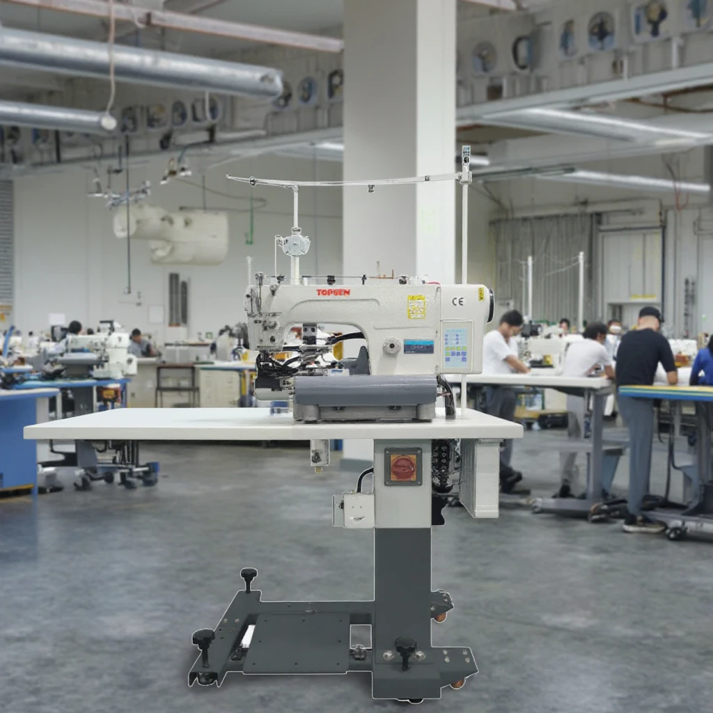 ATV&UTVChinese Factory Price TS-63972-D4 High Speed 4000rpm Single Hemming Machine Manual Feed Mechanism 12.7mm Flat-Bed Trouser