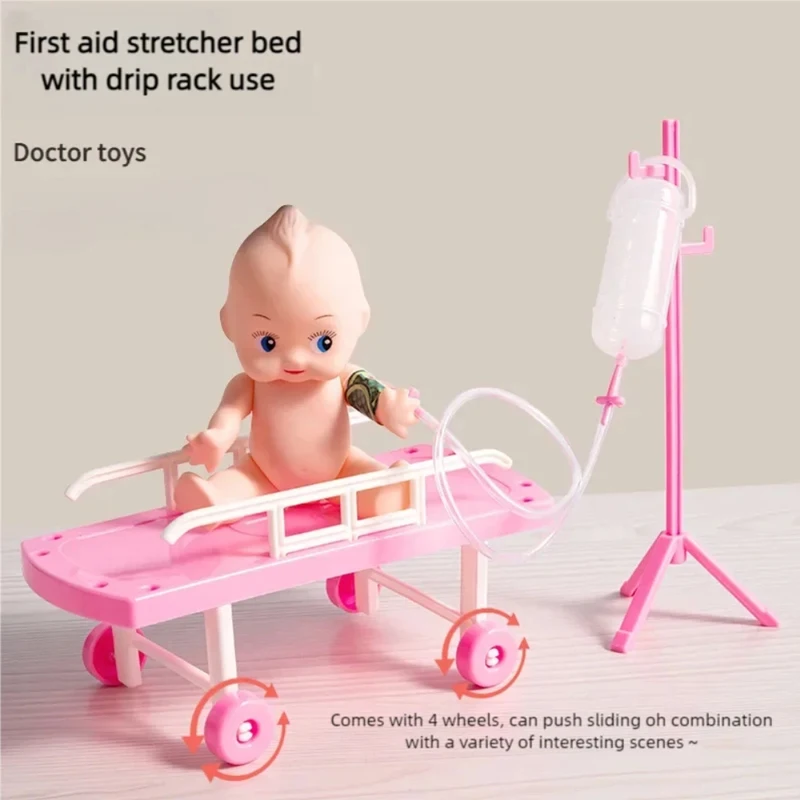 Médico e Enfermeira Role Play Set para Crianças, Ferramentas Médicas, Estetoscópio e Seringa, Casa De Brincar, Brinquedo Educativo, Presente de Natal, 63Pcs