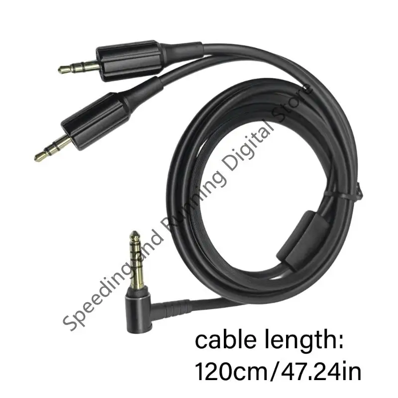 4.4Mm to Double 3.5Mm Headsets Cable For SONY MDR-Z1R MDR-Z7M2 Headphone Replacement Cord, 120Cm