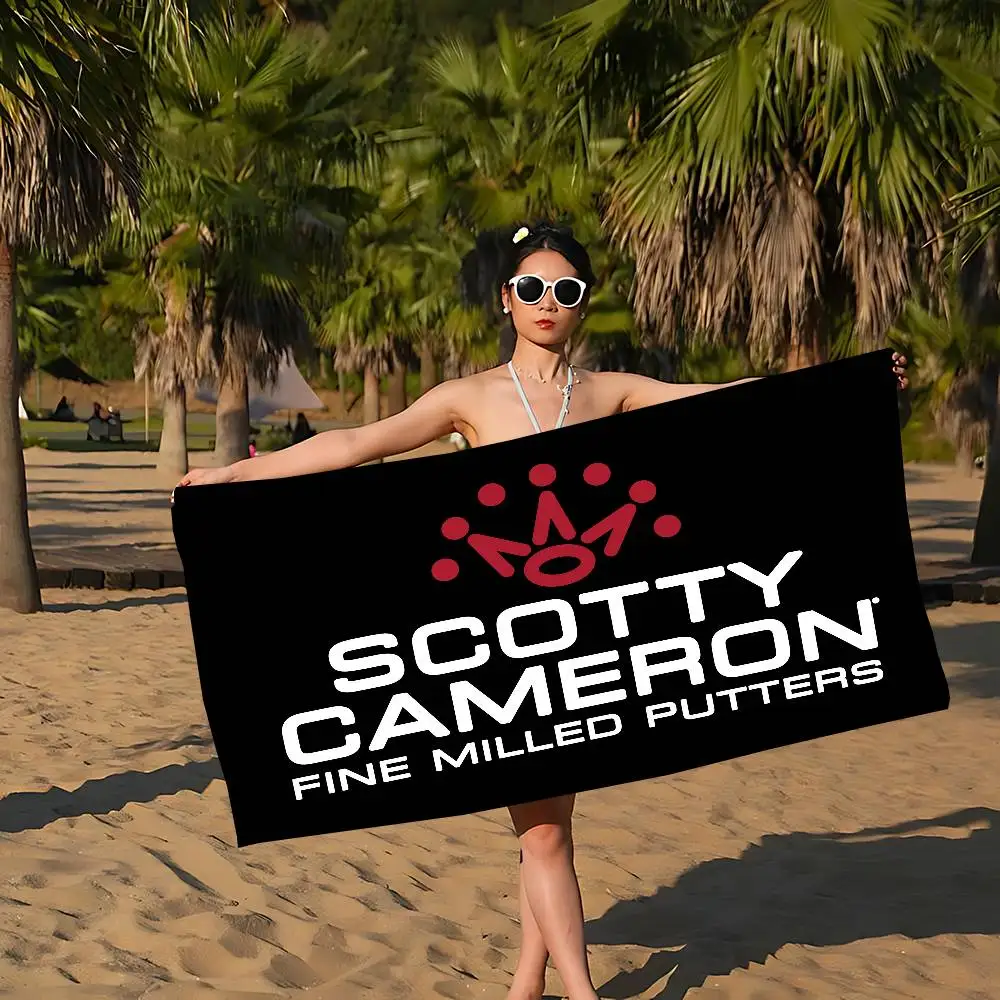 S-Scotty-Cameron Luxury-Golf Microfiber Printed Beach Towel Mountain Climbing Yoga Beach Swimming Running Absorbent Soft Towel