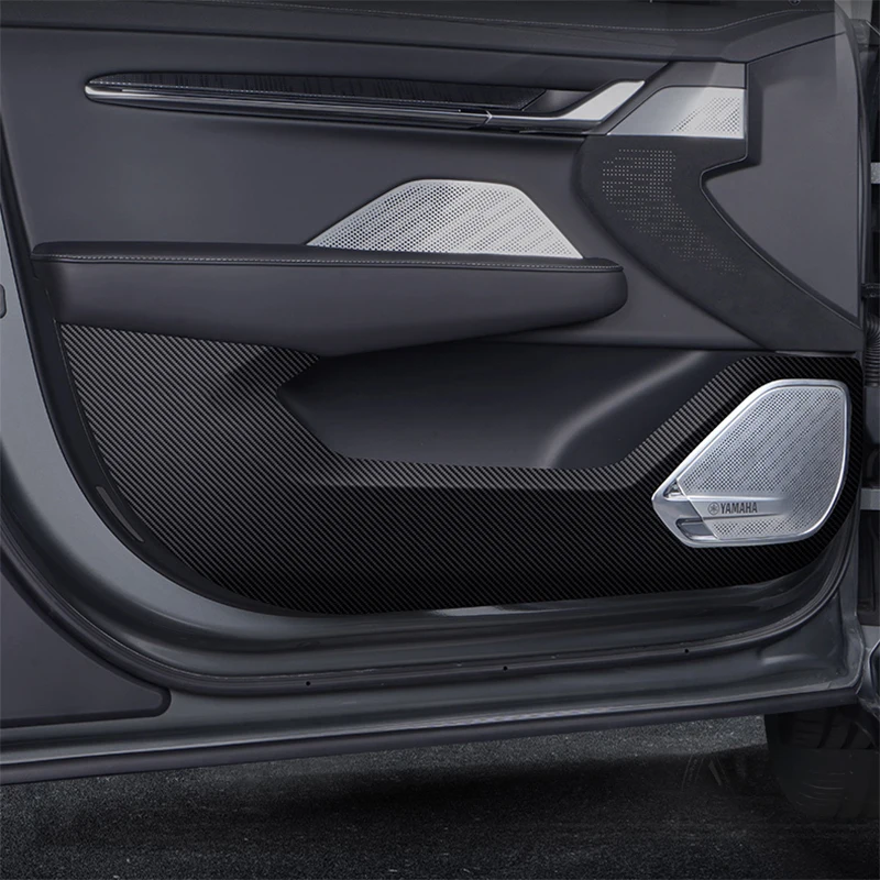 

For ZEEKR 001 2021-2024 2025 PU Leather Car Door Anti Kick Pad Protection Stickers Cover Protector Trim Film Auto Accessories