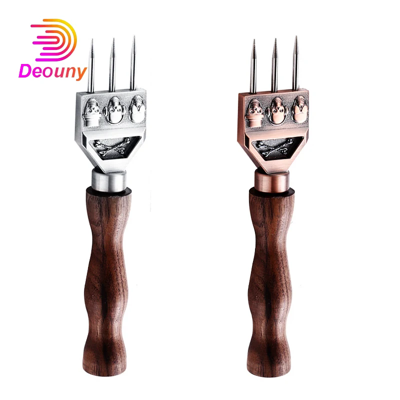 

DEOUNY Three-headed Ice Pick Cone Bartender Ice Breaking Tool Whiskey Ice Hockey Trident Bar Ice Cutter