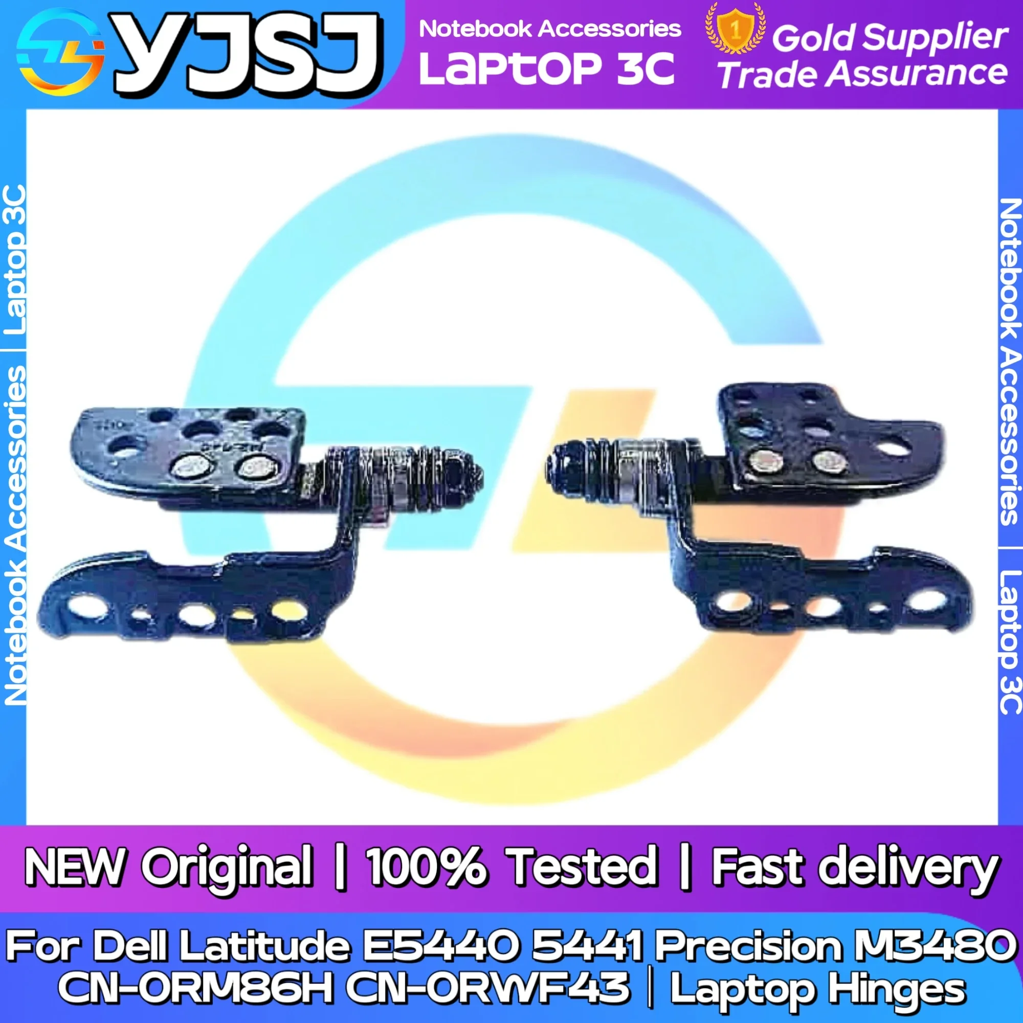 

New Original Laptop Notebook Hinges LCD shaft For Dell Latitude E5440 5441 Precision M3480 CN-0RM86H CN-0RWF43 LCD Screen Hinges