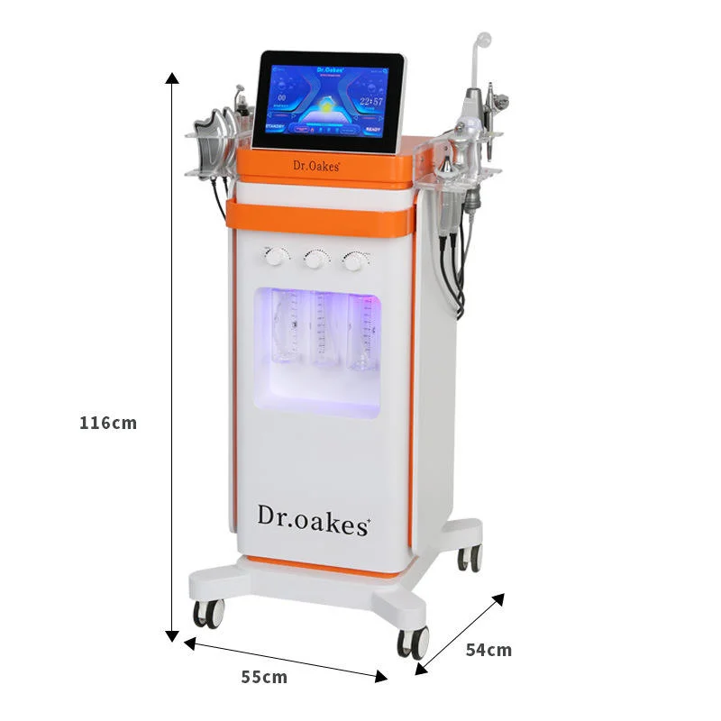 신형 11 in 1 하이드로 옥시젠 페이셜 스킨 관리 기계 하이드라 필 아쿠아 페이셜 딥 클리닝 얼굴 타이트닝 살롱용