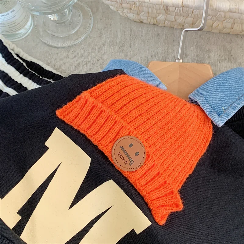 Boys Hoodies Sweatshirts Cotton Tops Outwear 2023 Classic Spring Autumn Windproof Kids Plus Size Children\'s Clothing