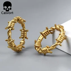 Casvort 2PCS Ear Weights Hangers Stretcher Expander 316 Stainless Steel New Arrival Rope Knot Piercing Body Jewelry Women Men