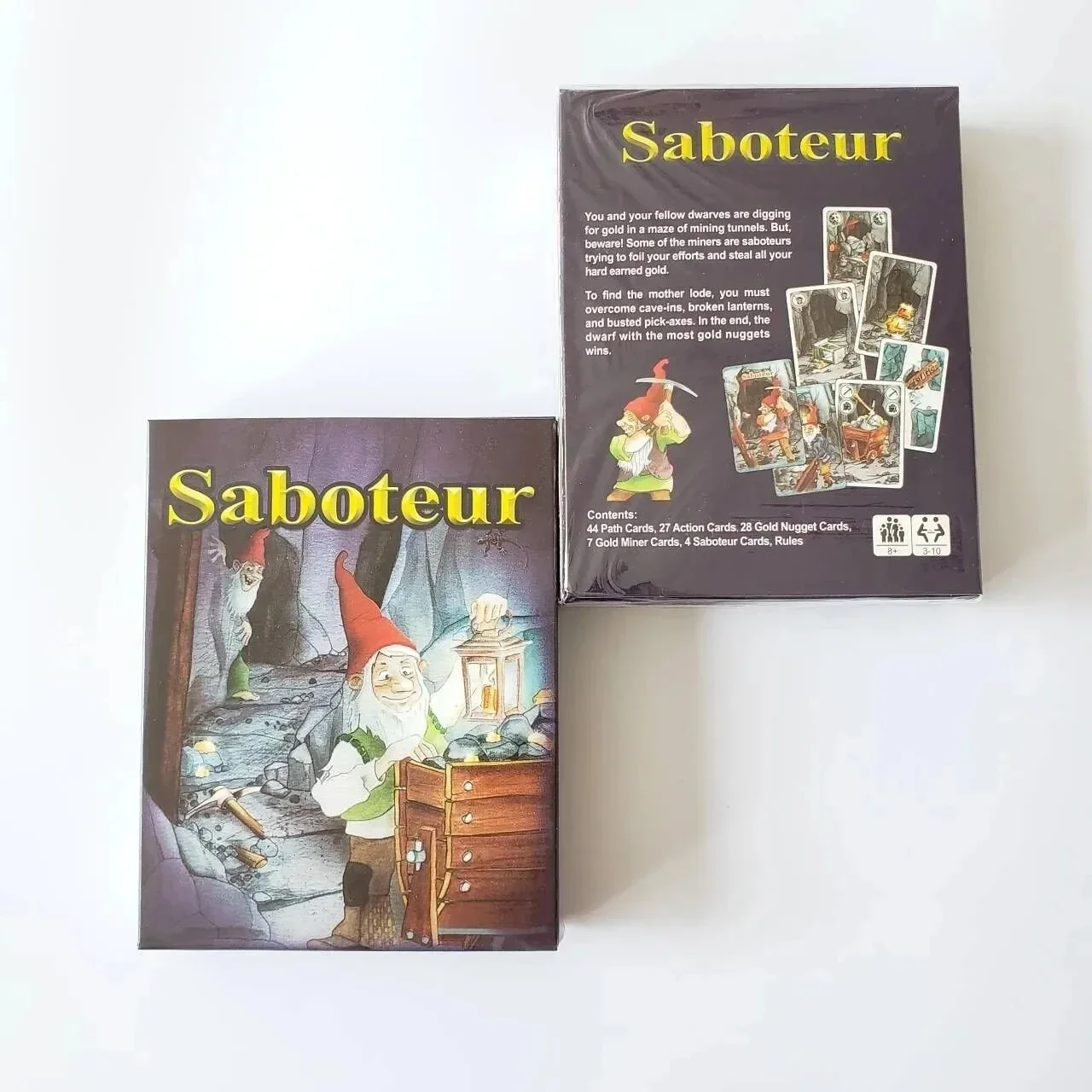 English Saboteur Board Game Cards Table Games Funny Board Card Games for Families Party Dwarf Gold Mine Digging Miner Board Game