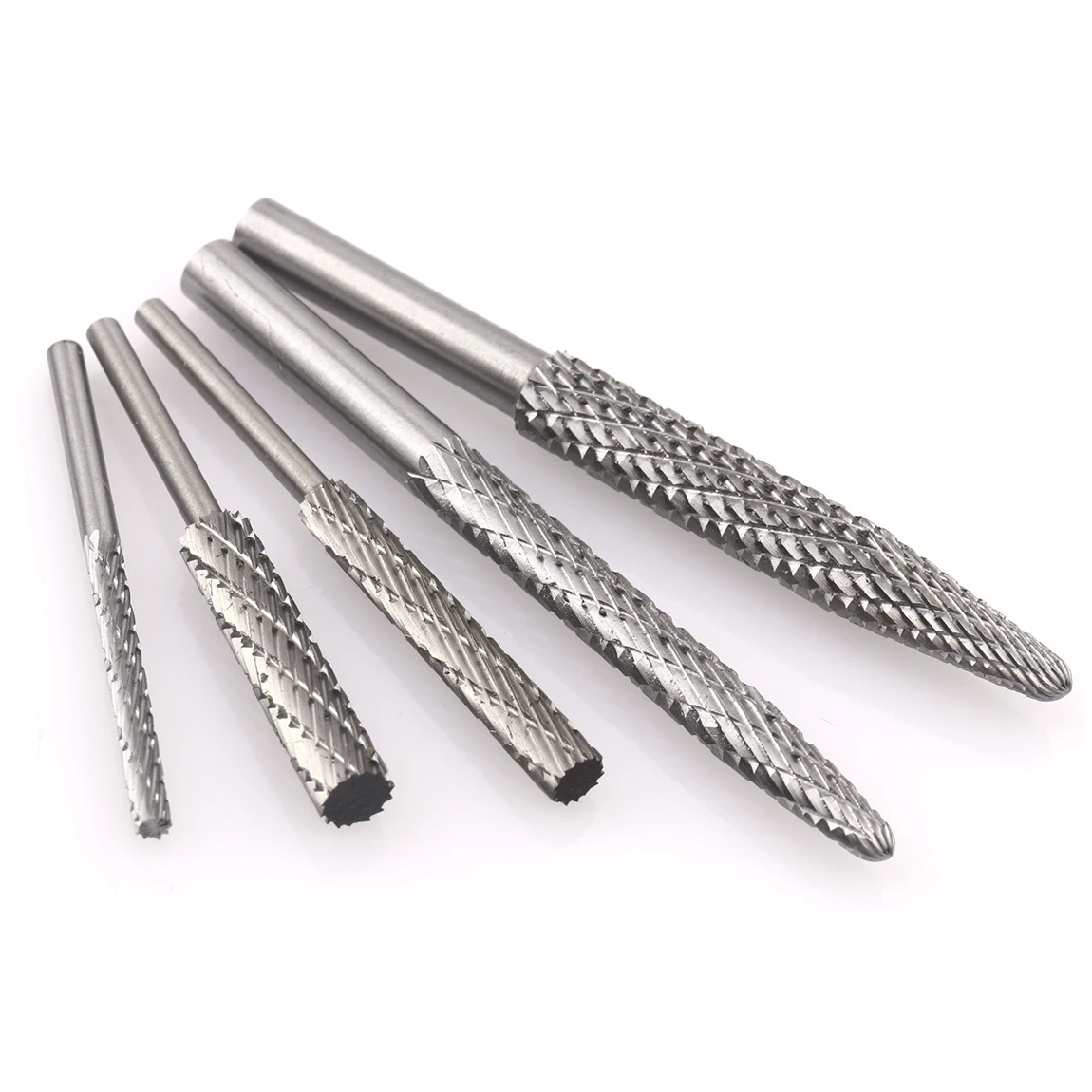 1PC Rotary Burr Cutter High Speed Steel Rotary Bur Cutter File Milling Cutter Drill Bit Engraving Bits Milling For Rotary Tool