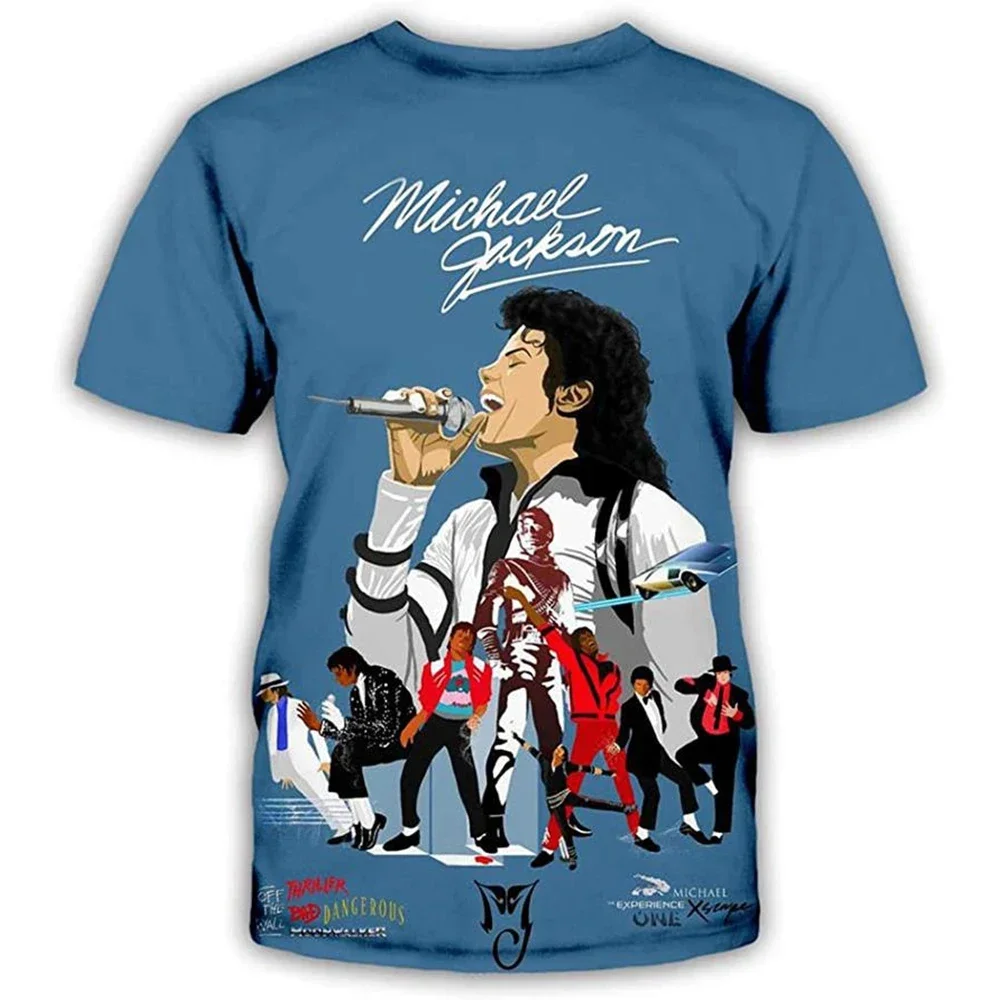 Summer Fashion - Michael Jackson Hip-Hop Singer Retro Cool Harajuku Street Style Short-Sleeved Daily Casual Men's Hoodie