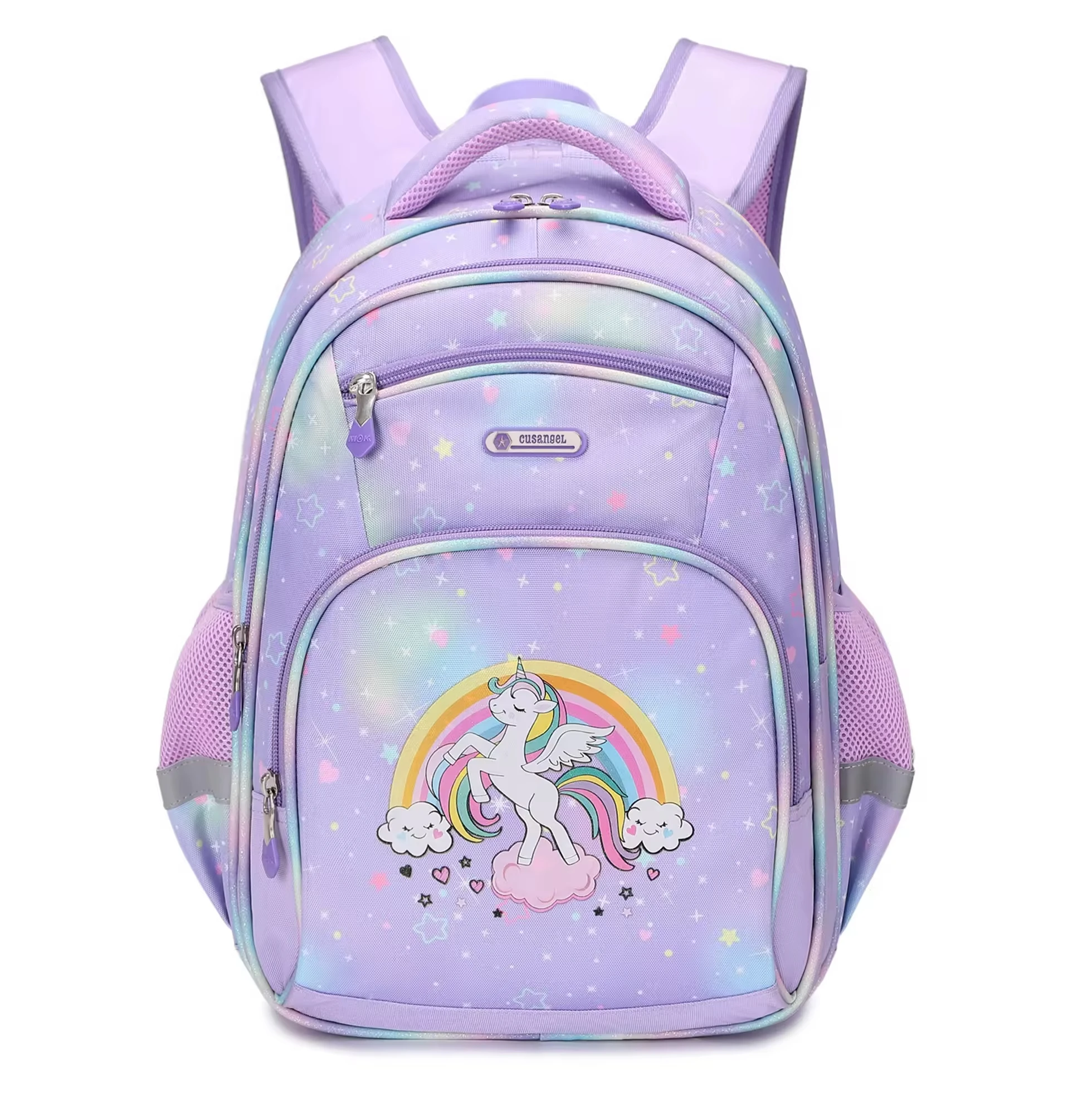 AOK-mochila de alta calidad para estudiantes de primaria, morral de unicornio para niñas, bolsa de libros para niños, mochila de dibujos animados