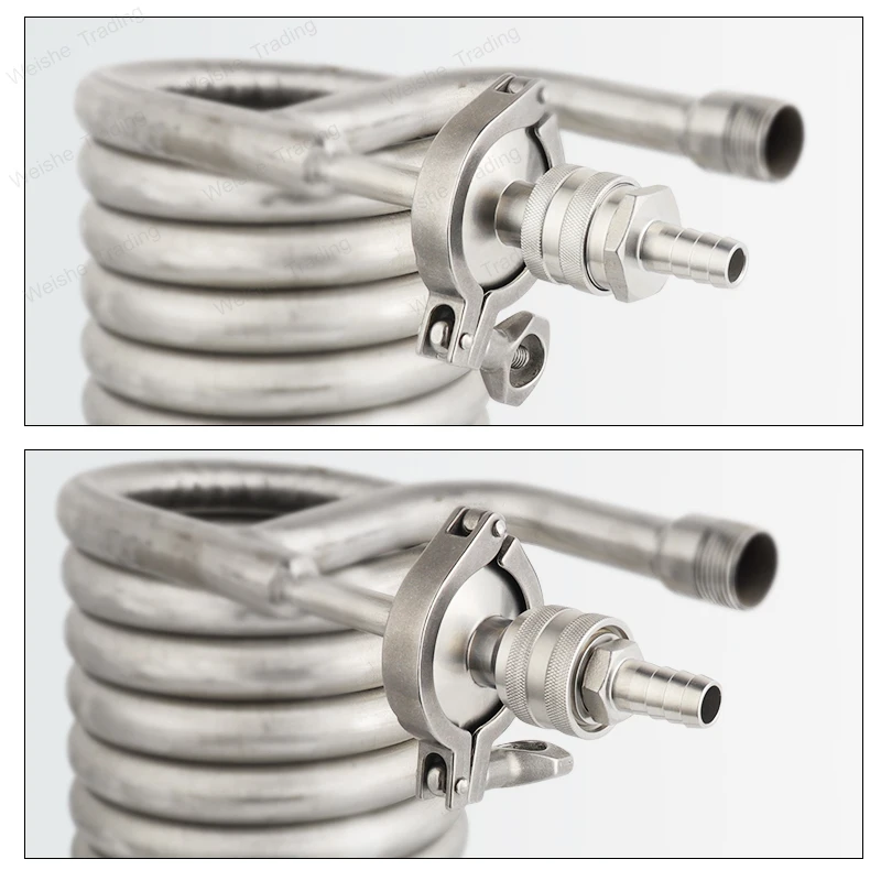 1.5'' Tri Clamp Quick Disconnect Ball Lock Set, Homebrew Tri Clover Connector Kit 304 Sanitary Brewer Fitting for Beer Corny Keg