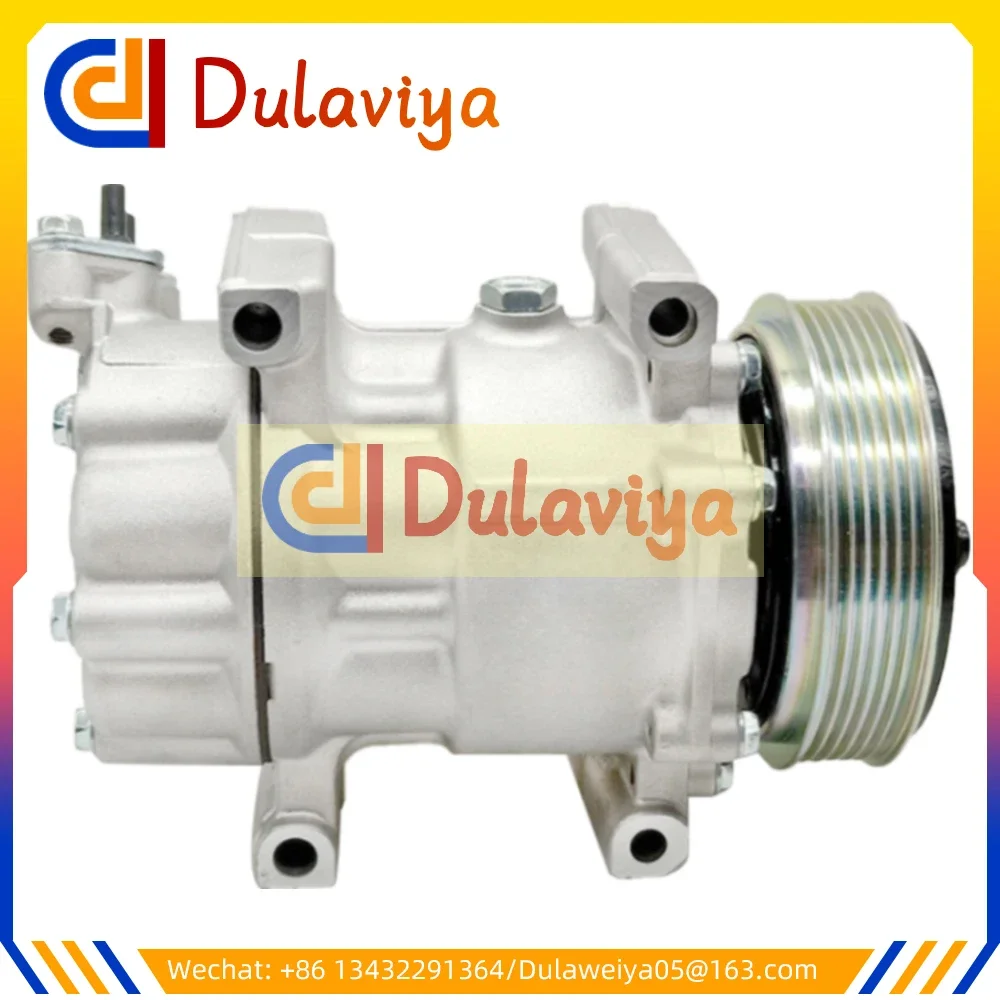 

New Auto Parts SD6V12 AC Compressor For PEUGEOT 206 307 PARTNER Bipper 9639078180 9646273380 9655191580 9655191680 6453LS