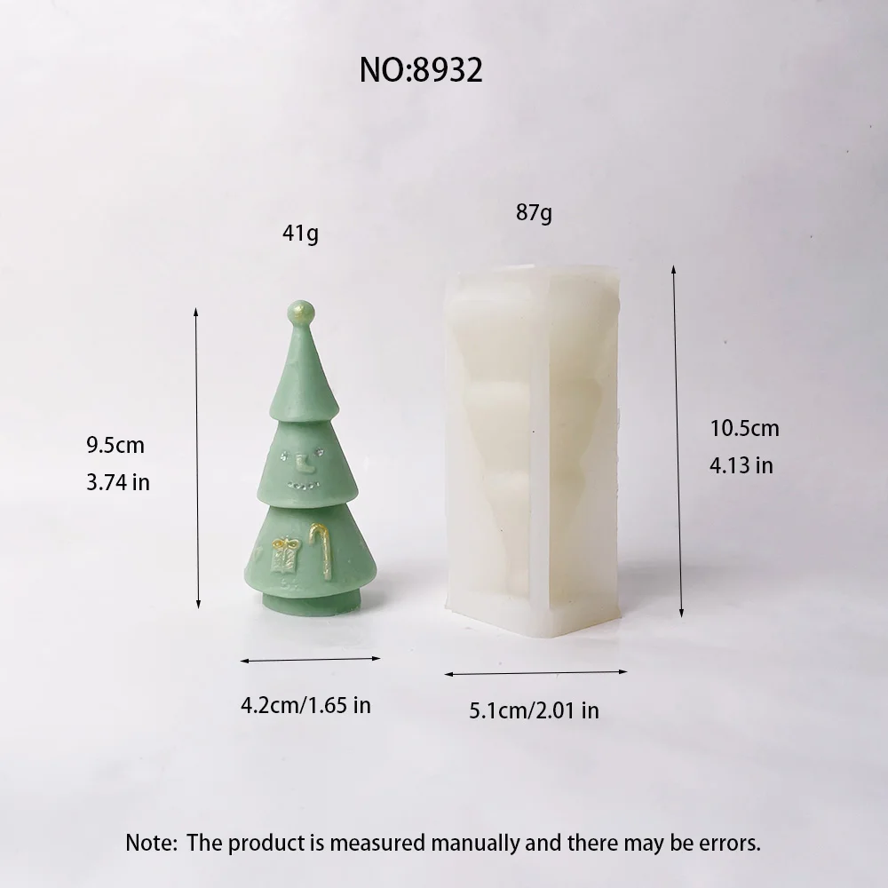 Snowman Christmas Tree Candle Silicone Mold Christmas stockings gift boxes Candle Mold House Tree Molds Christmas Decor Gift