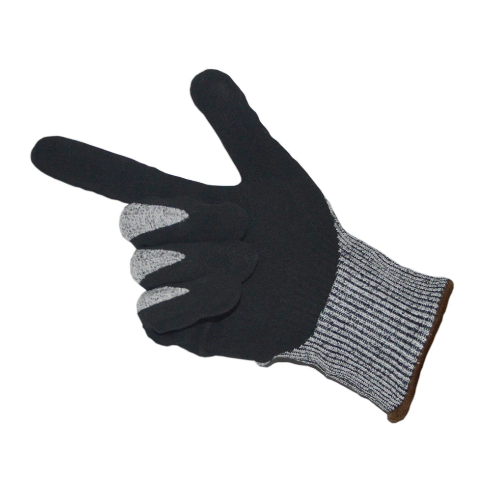 

1 Pair Waterproof Safety Gloves Breathable Anti-Slip Protective Work Gloves For Garden Agriculture Maintenance Machine Use