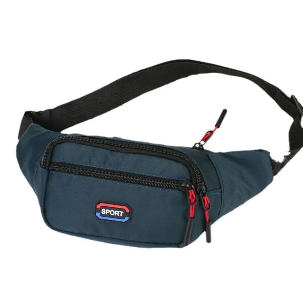 

Fashion Waterproof Waist Bag Polyester Outdoor Travel Chest Bag Wear-resistant Adjustable Waistband Mobile Phone Bags